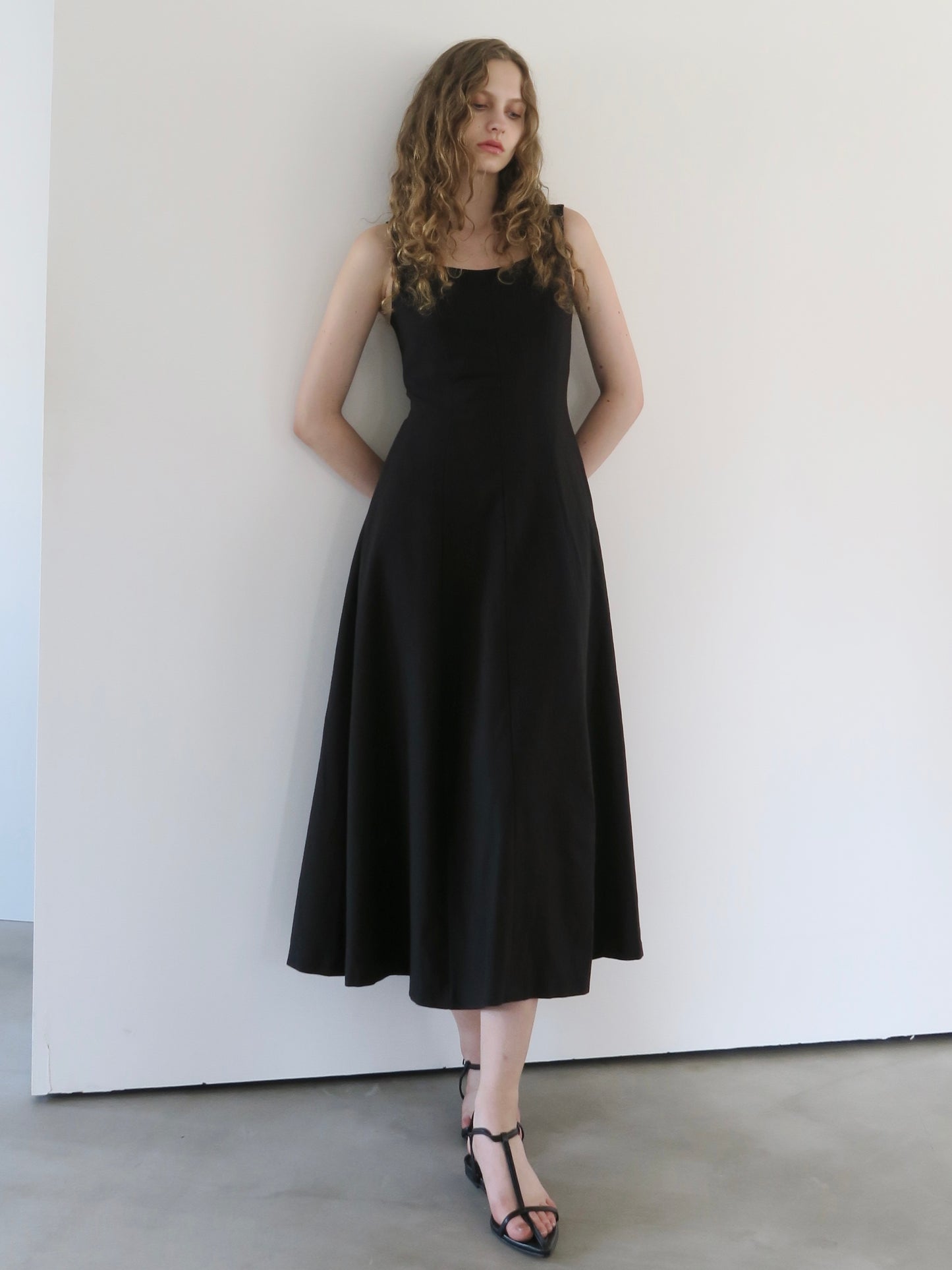 fit and flare cami dress