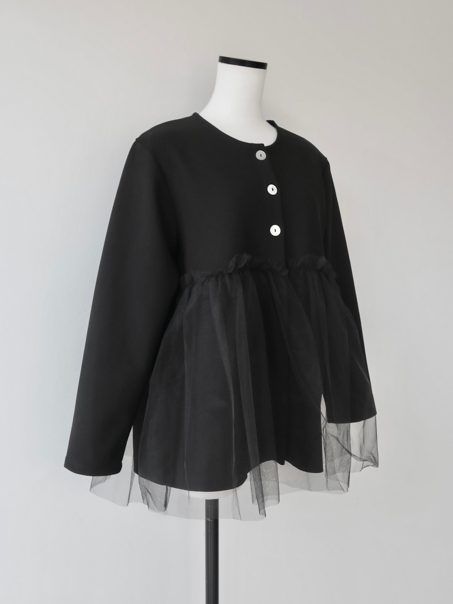tulle docking cardigan