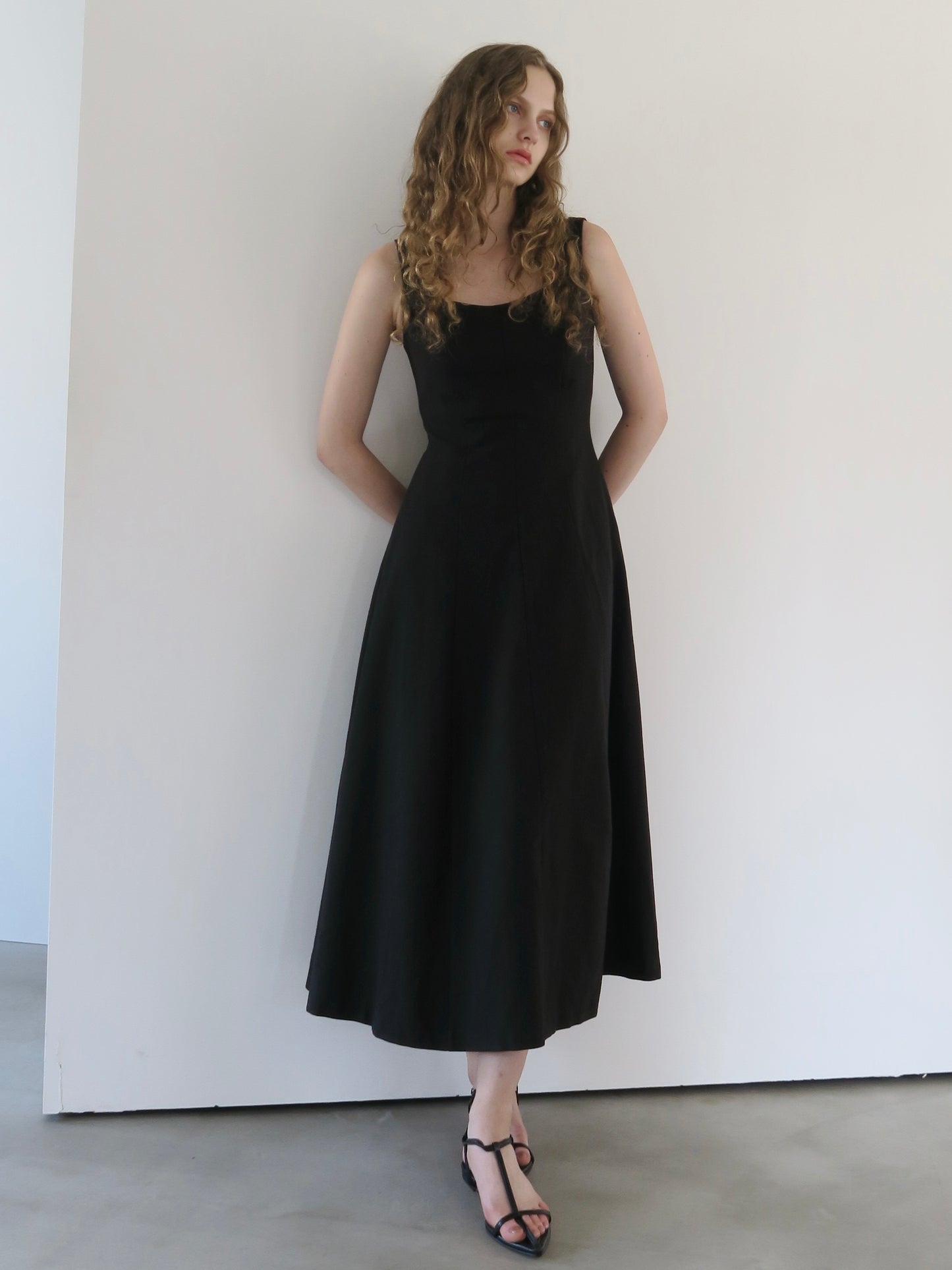 fit and flare cami dress