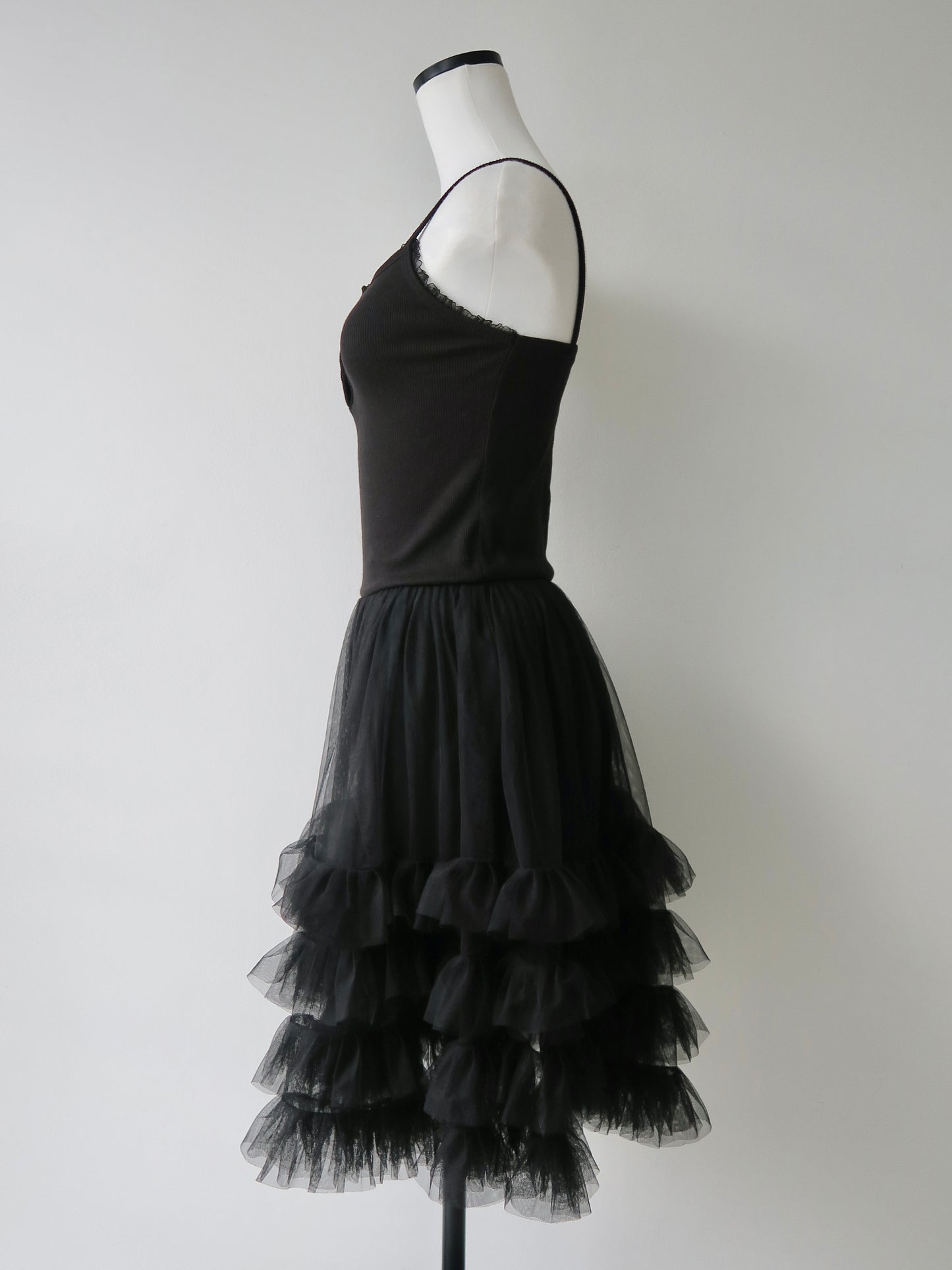 tulle mini cami dress