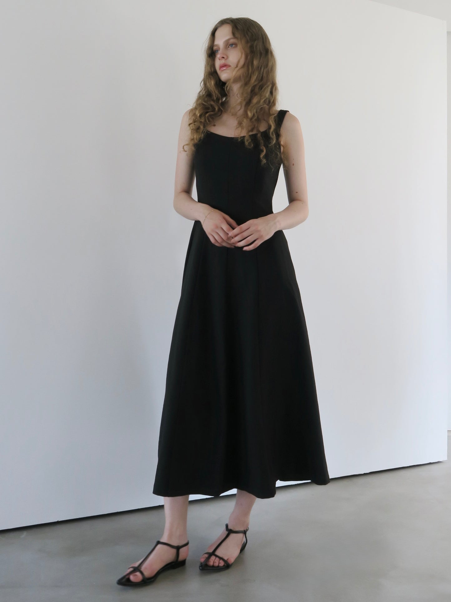 fit and flare cami dress