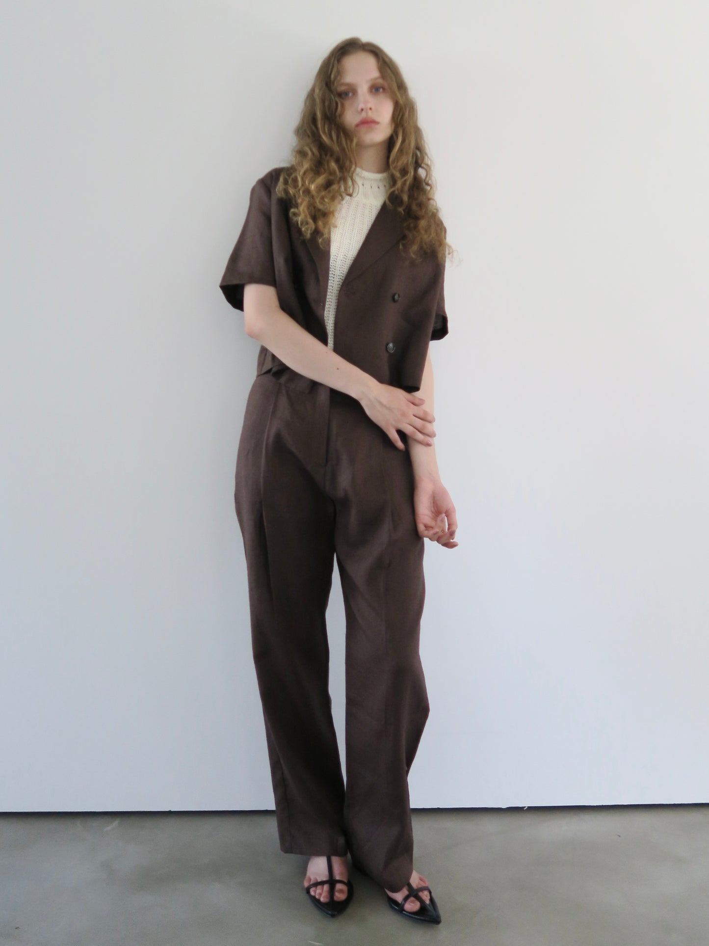 linen short sleeve set up