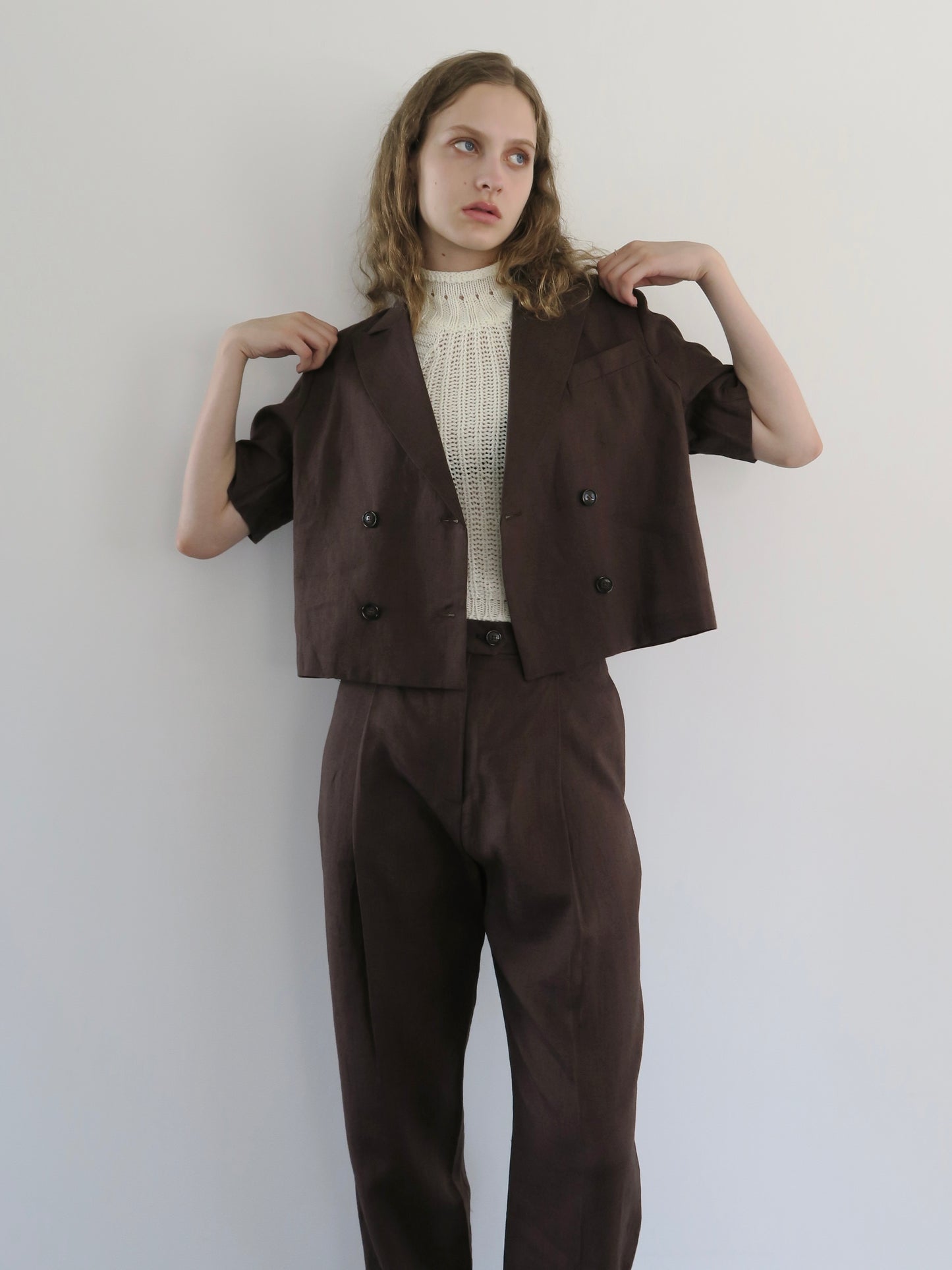 linen short sleeve set up