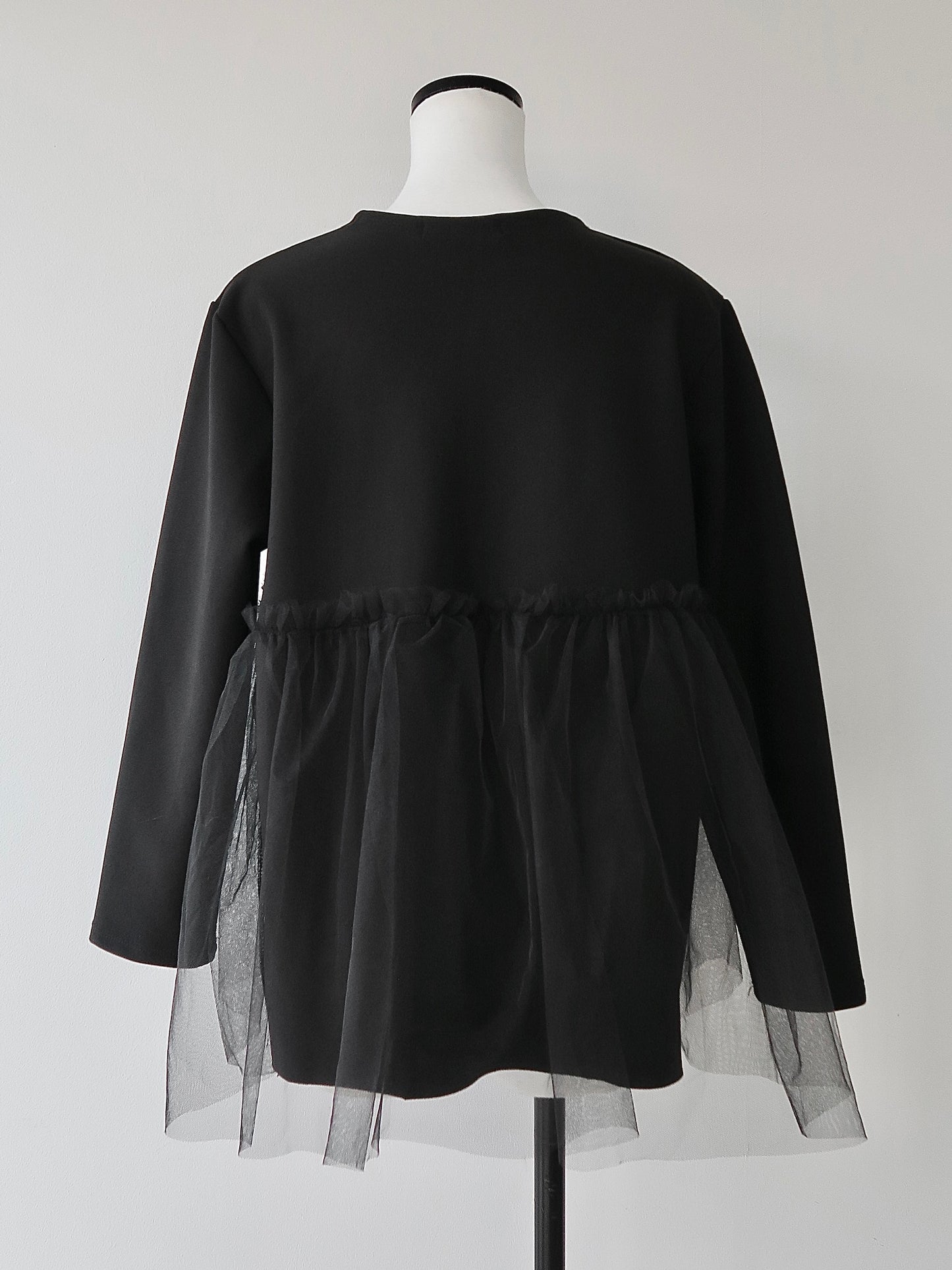tulle docking cardigan