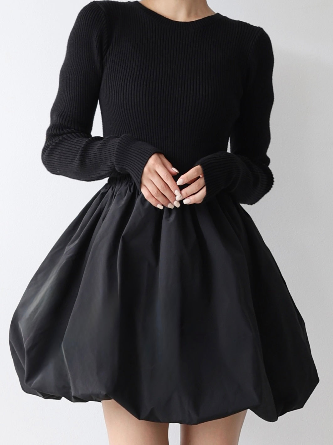 bubble docking mini dress