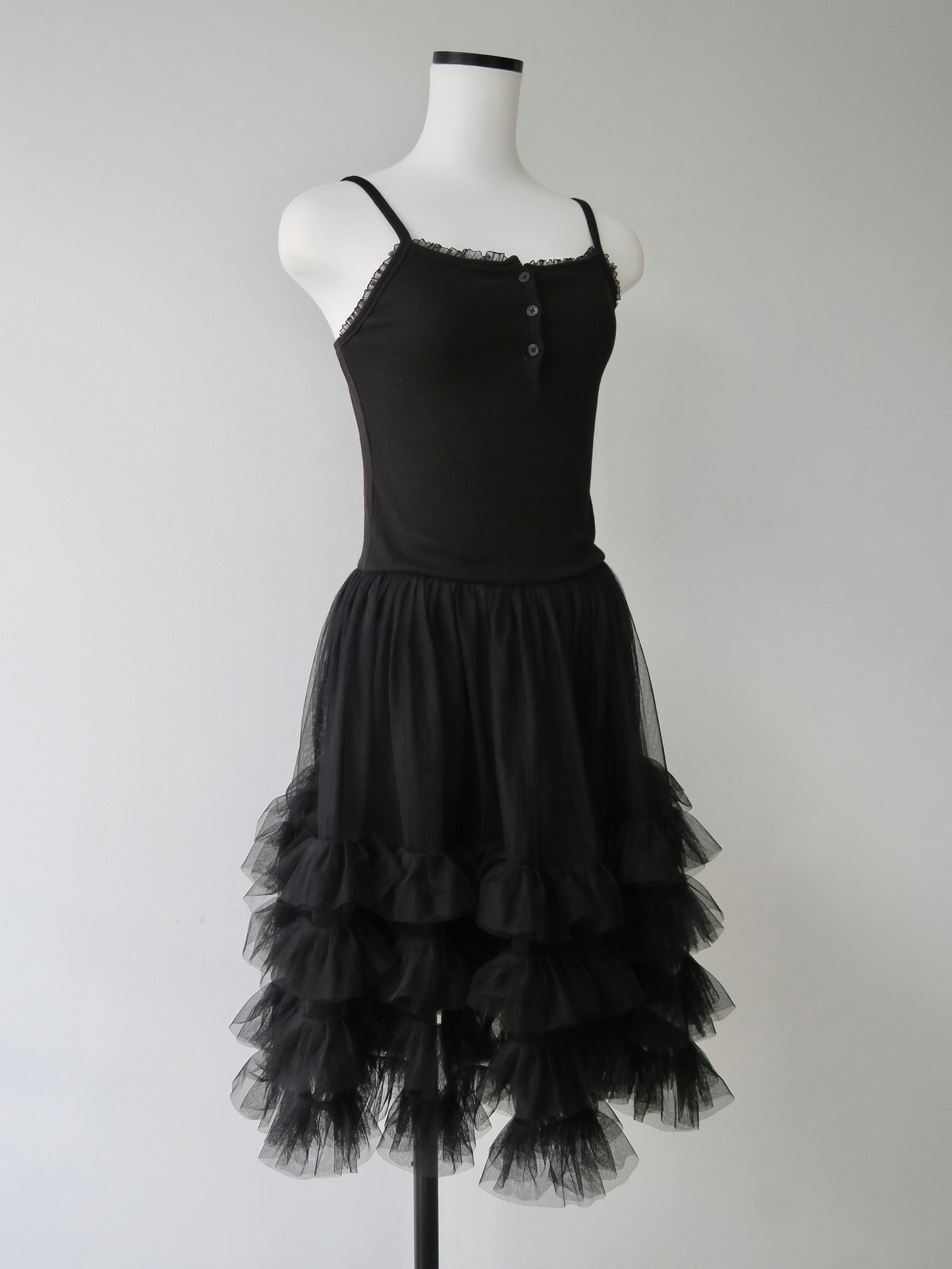 tulle mini cami dress