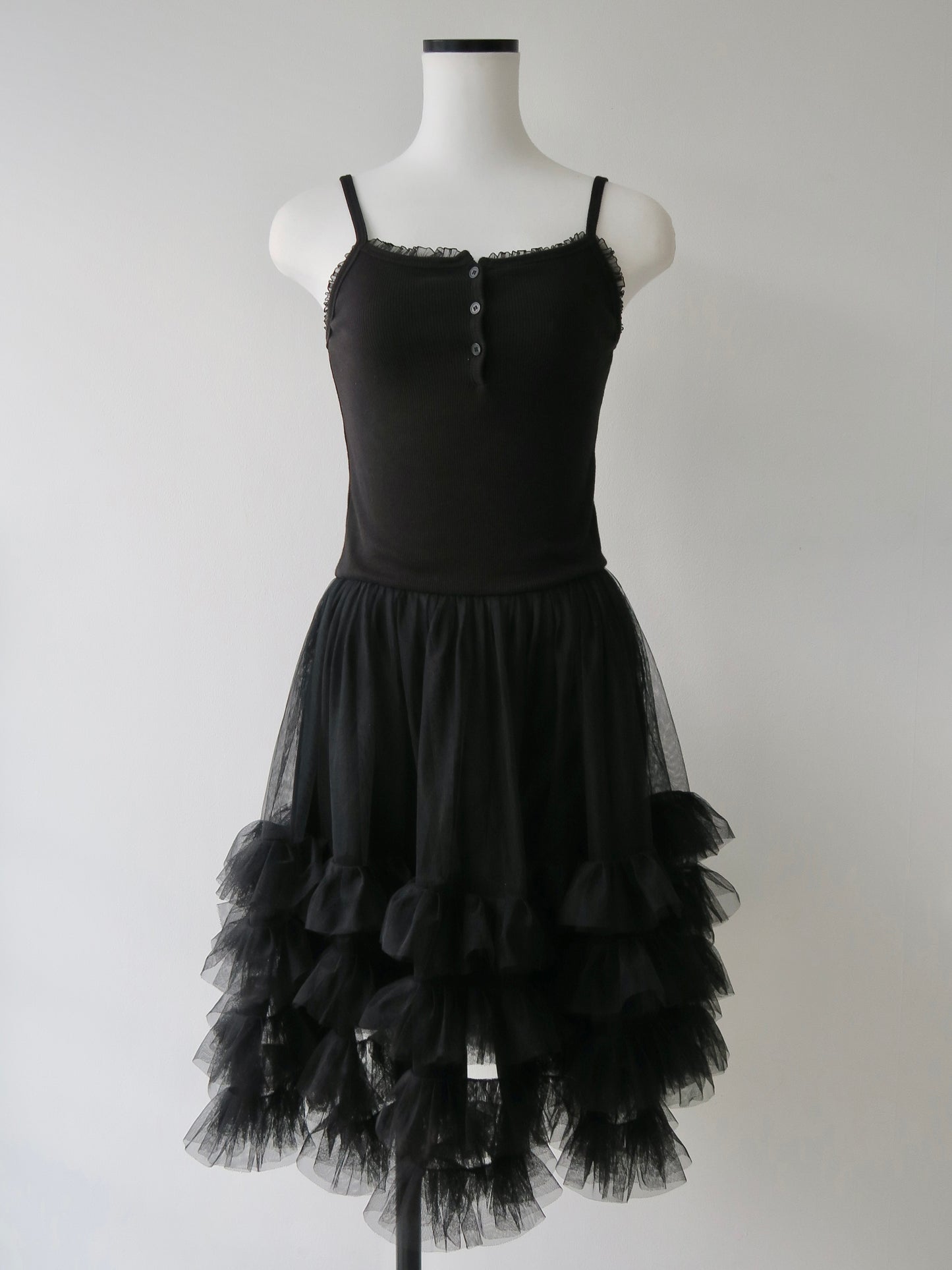 tulle mini cami dress