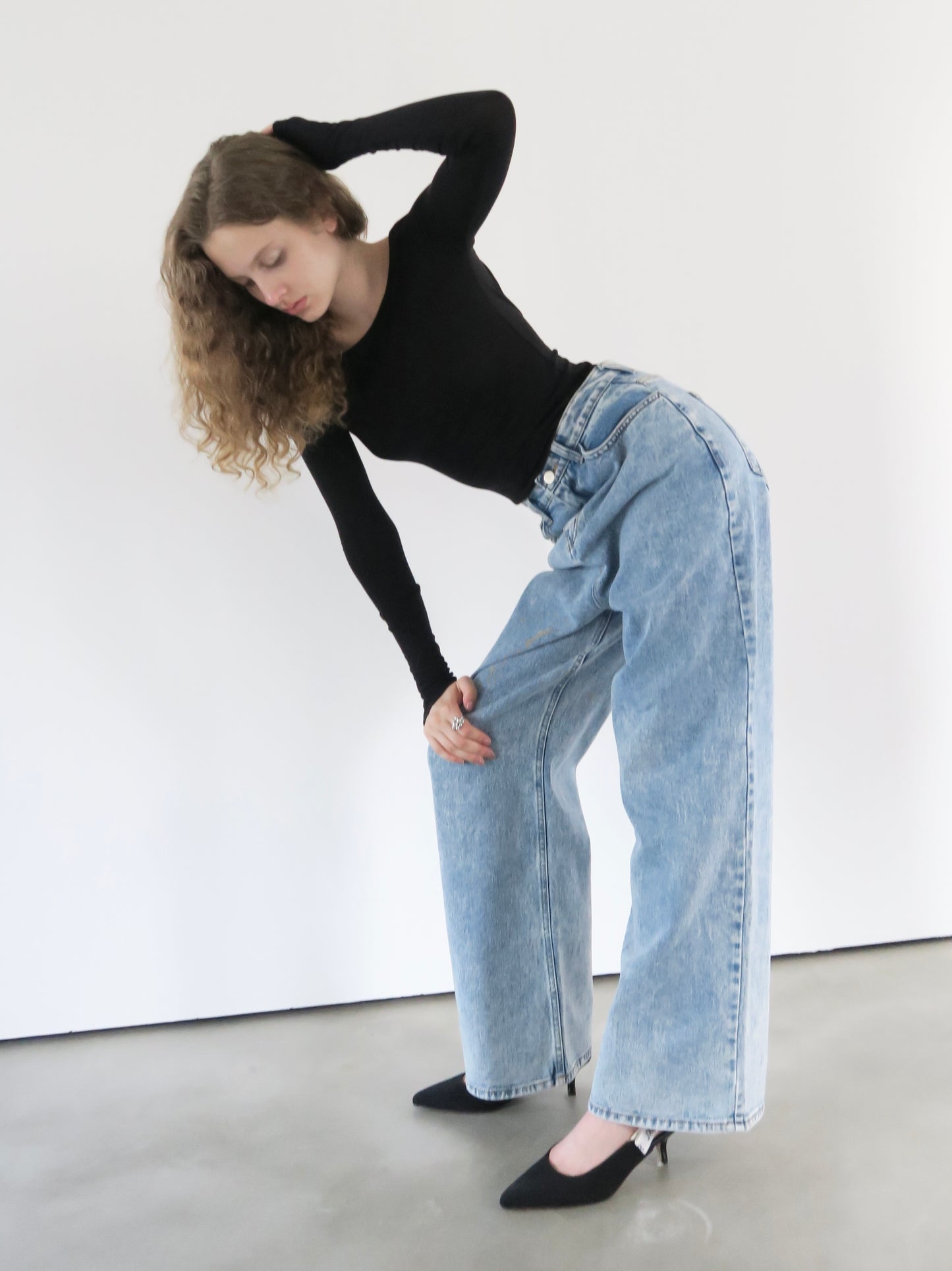 ice loose straight denim