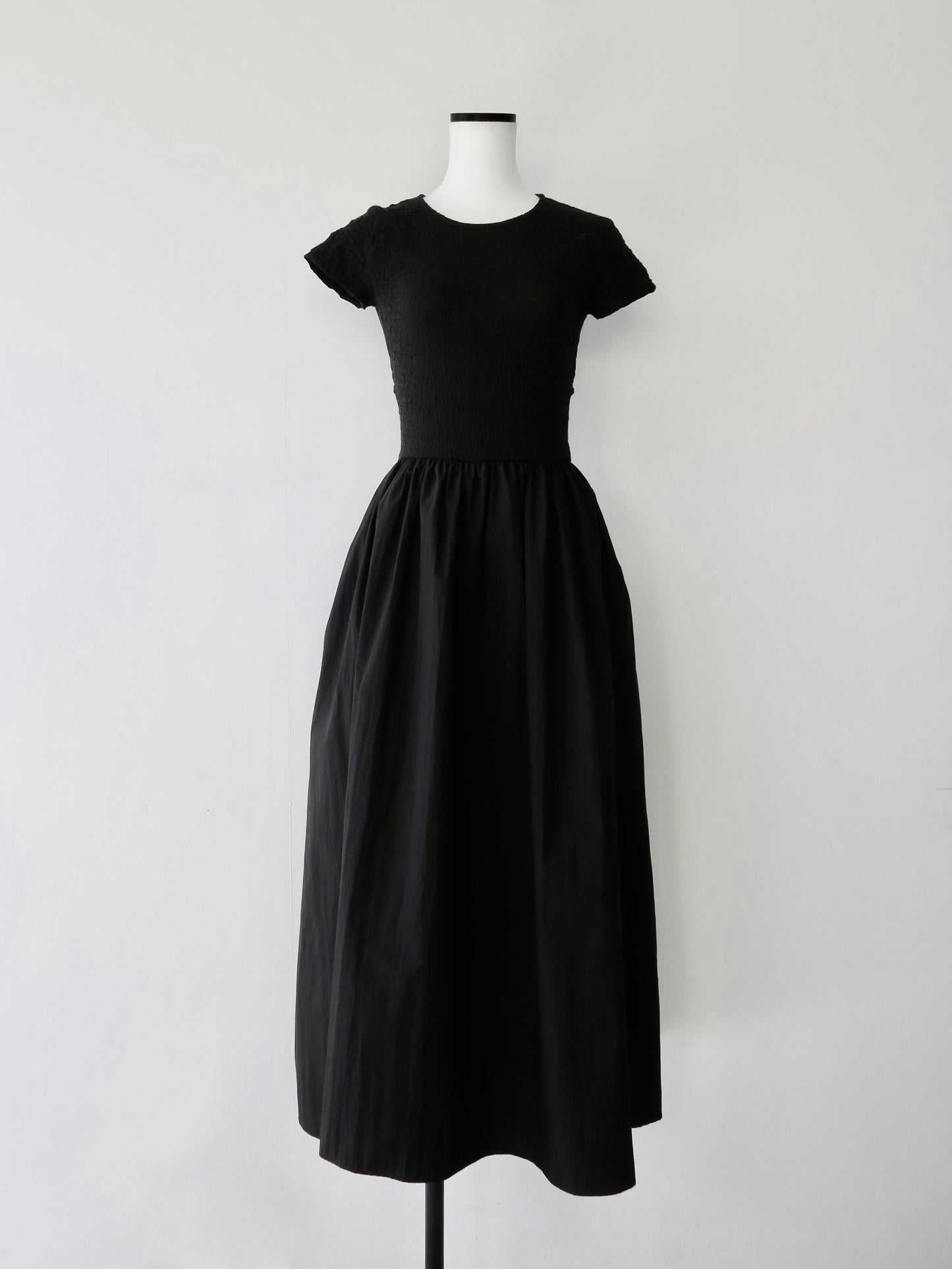 back open shirring dress