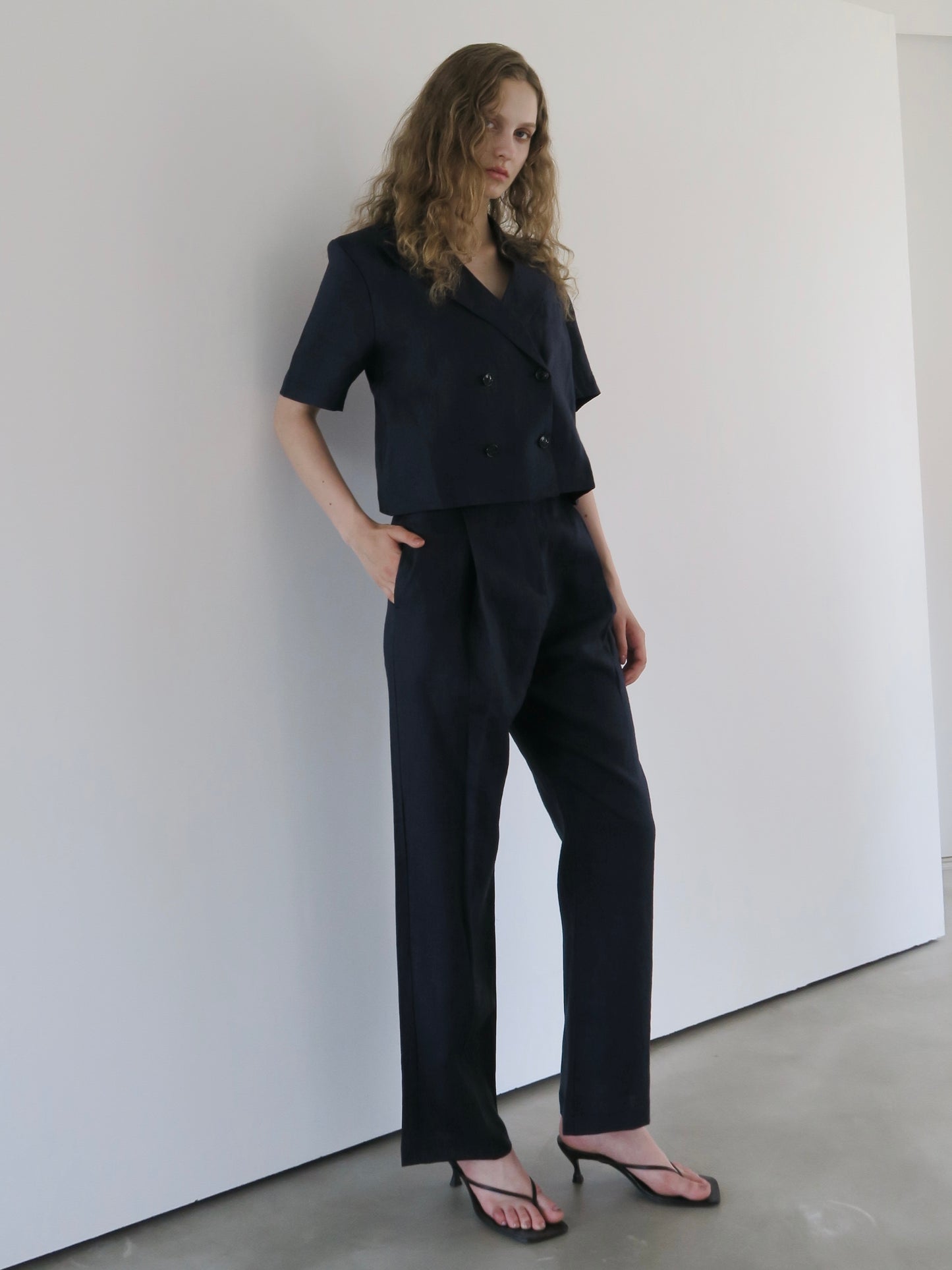 linen short sleeve set up