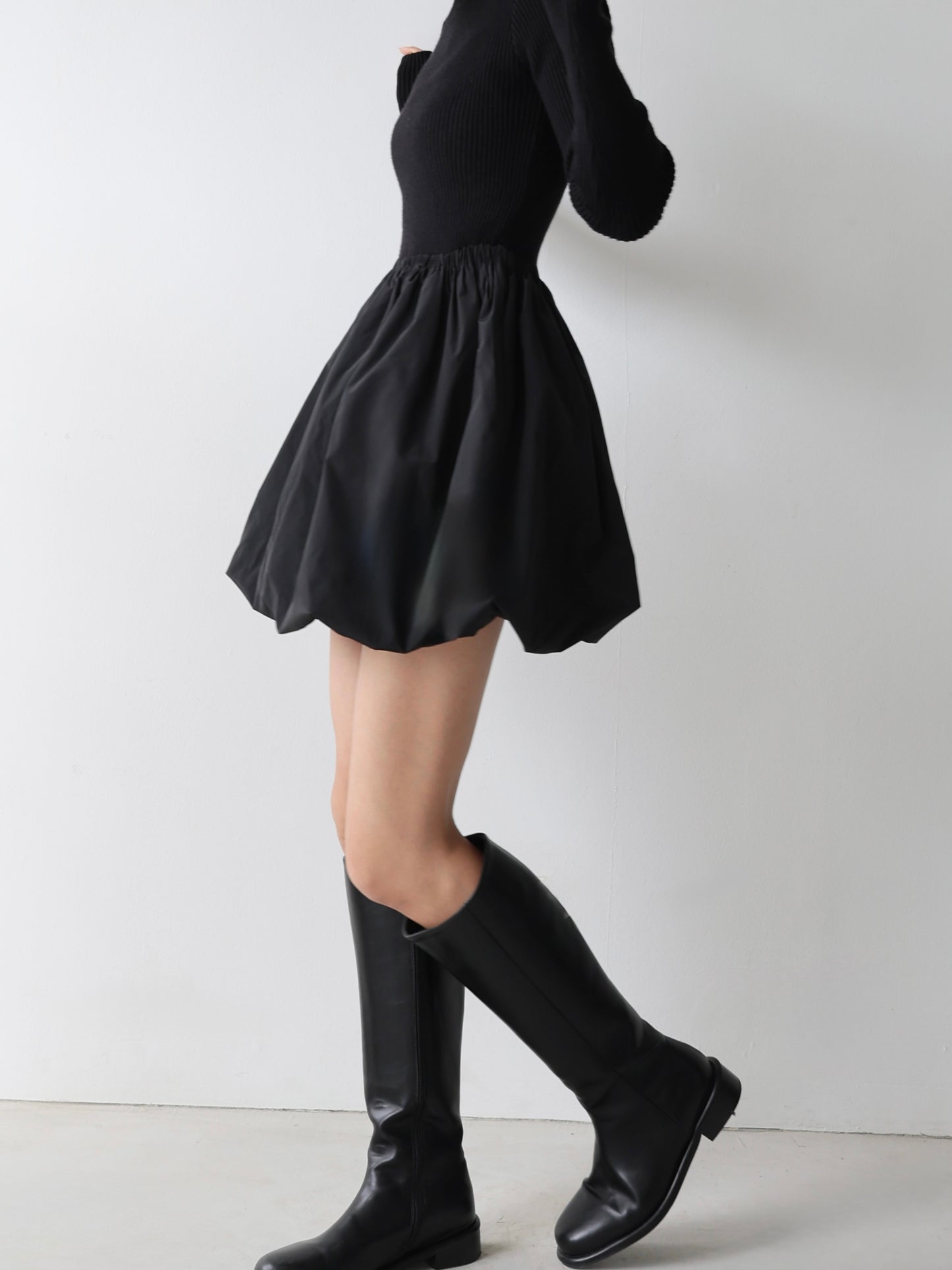 bubble docking mini dress