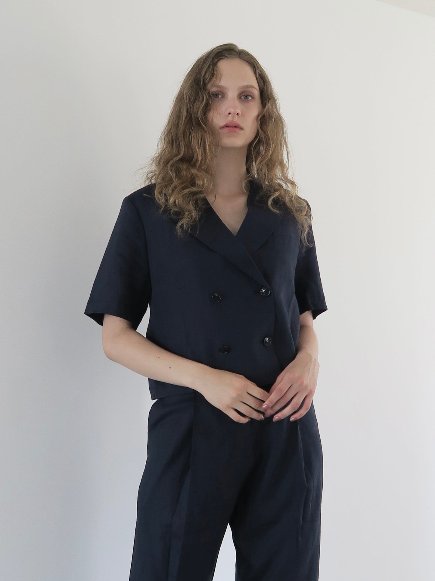 linen short sleeve set up