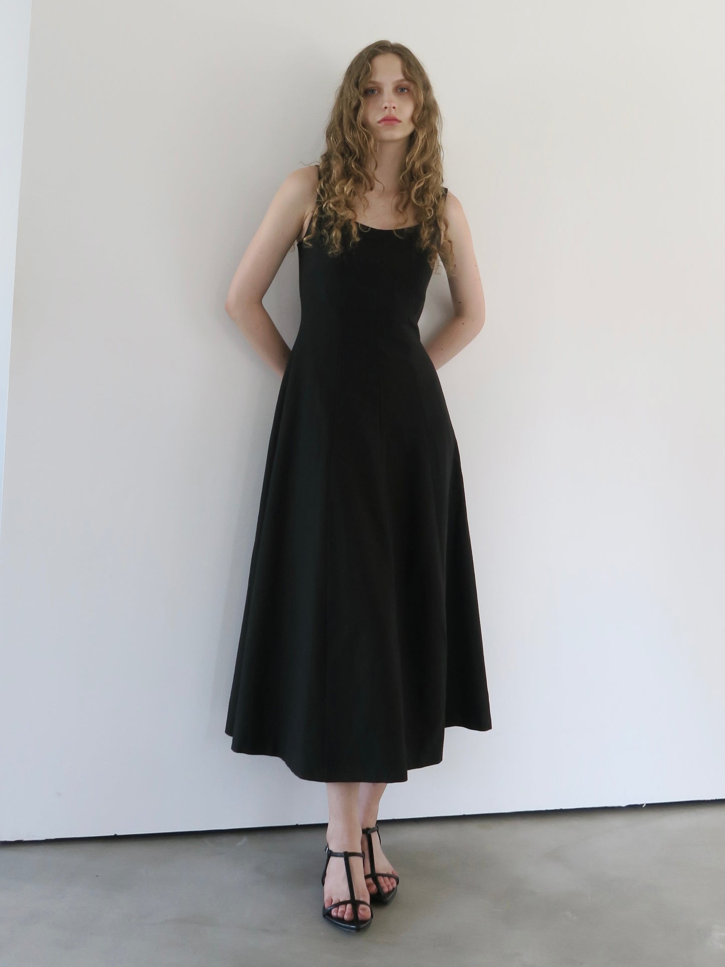 fit and flare cami dress