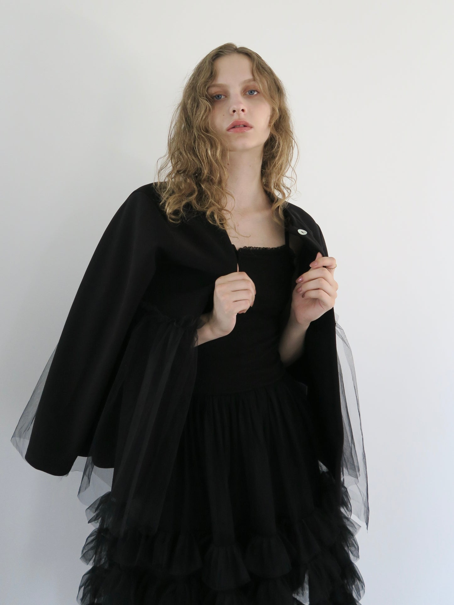 tulle docking cardigan