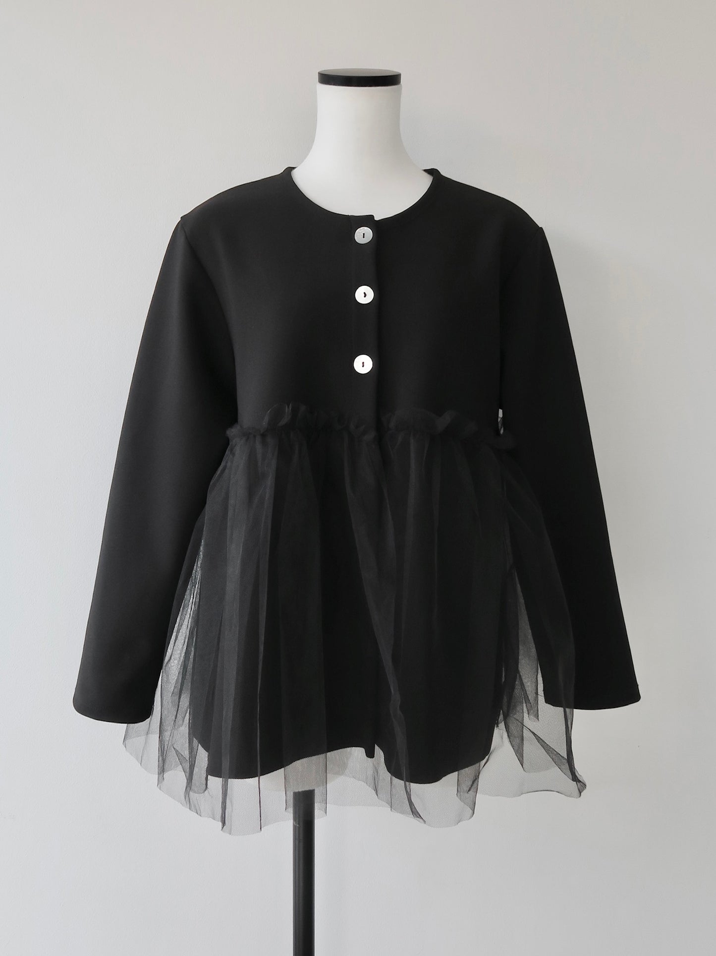 tulle docking cardigan