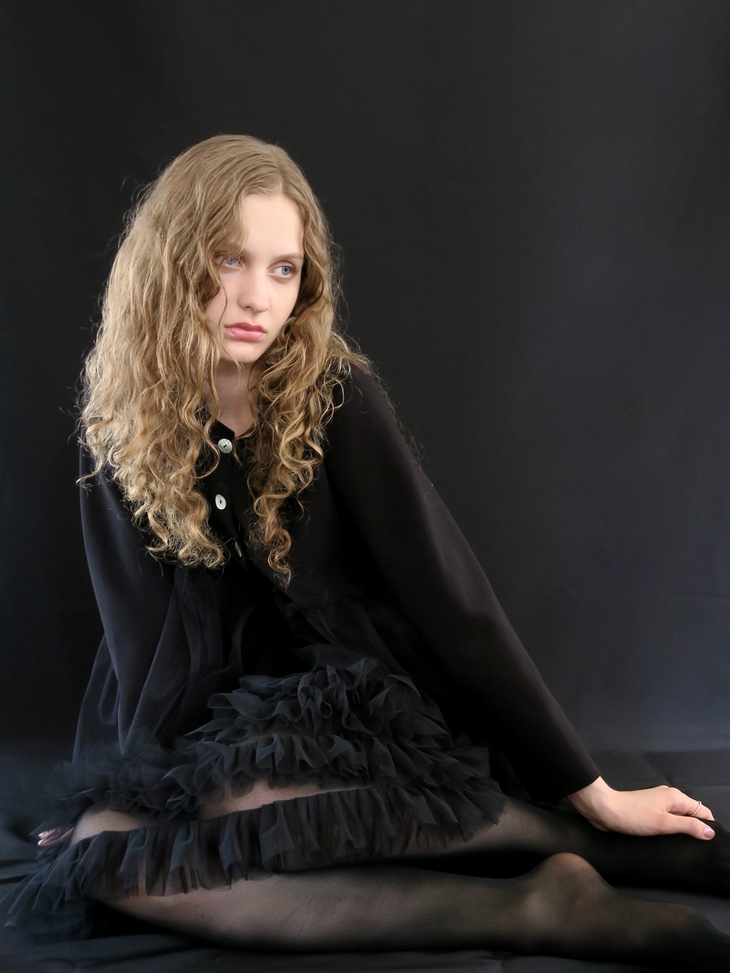 tulle docking cardigan