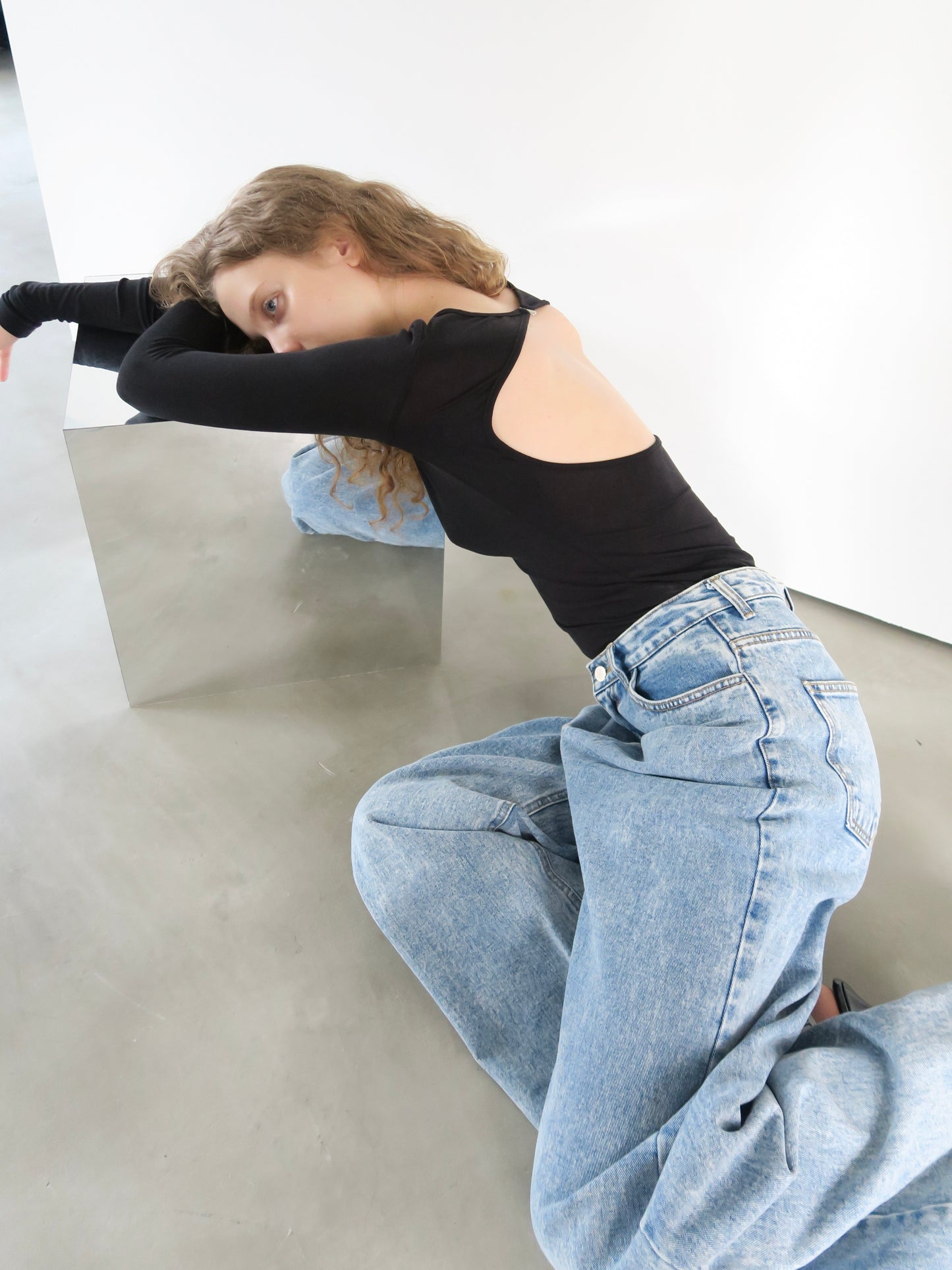 ice loose straight denim