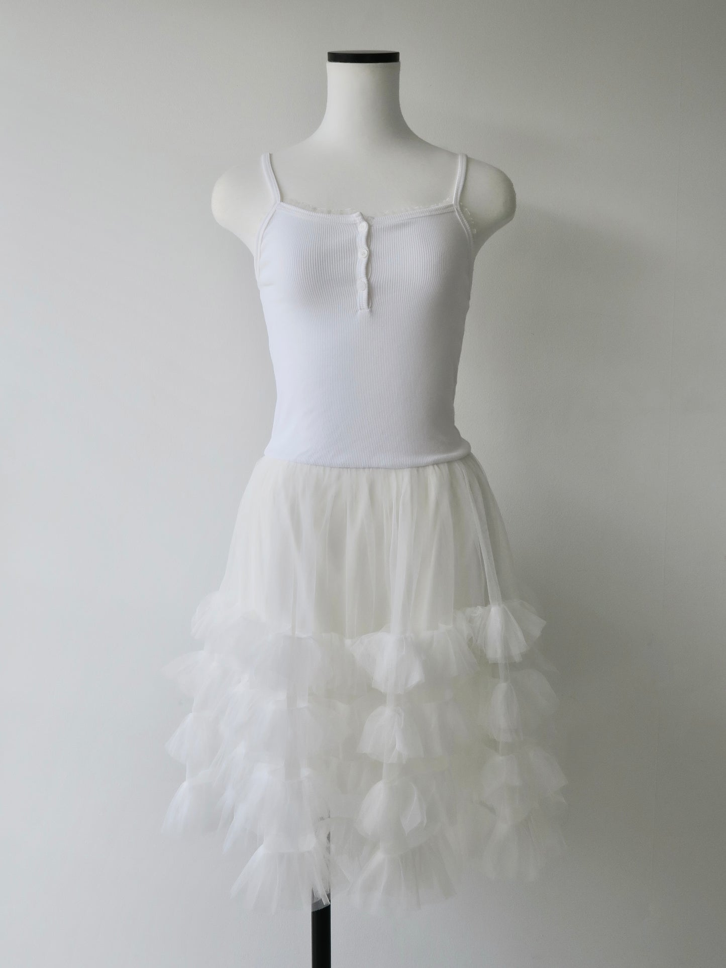 tulle mini cami dress