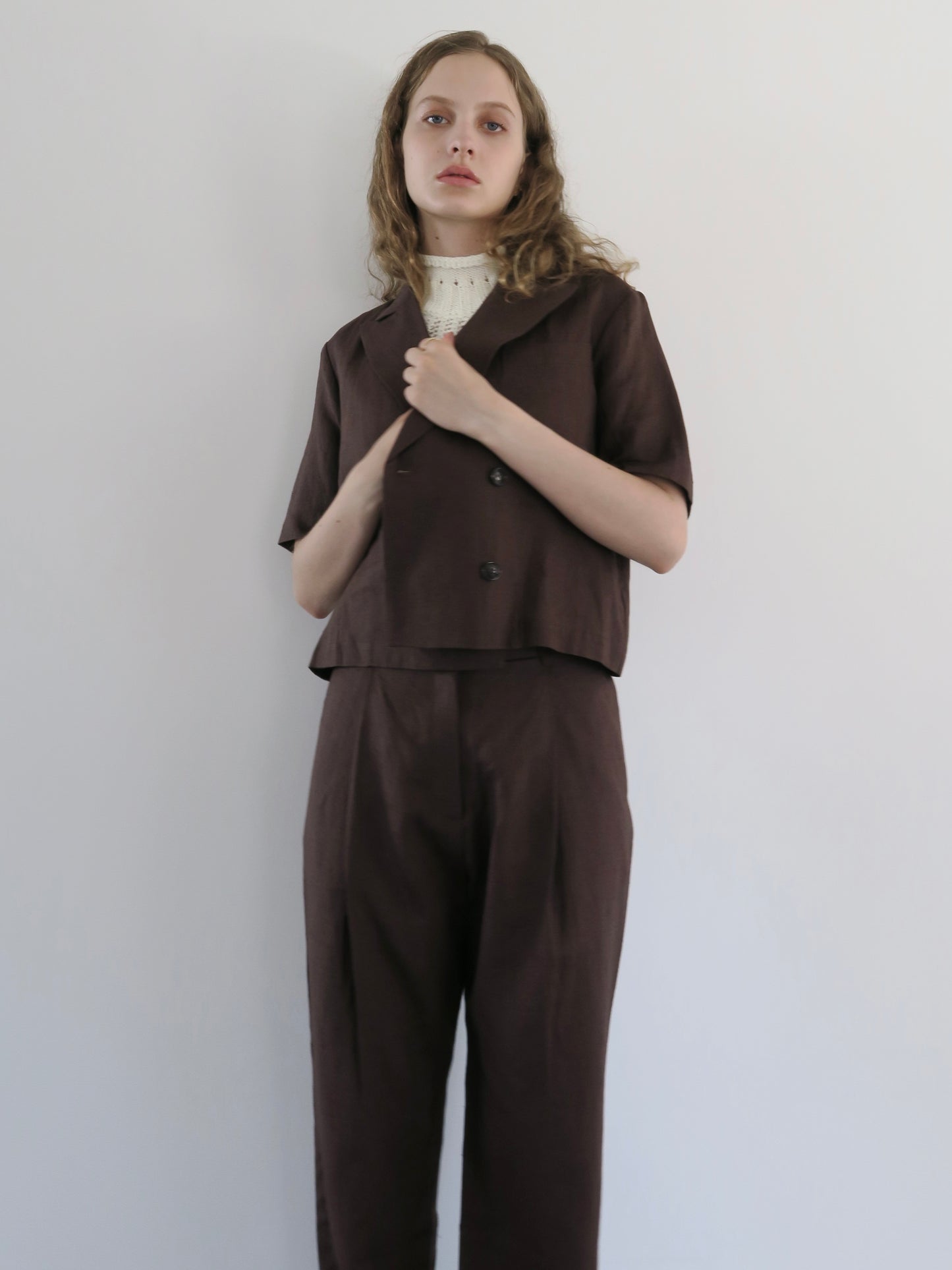 linen short sleeve set up