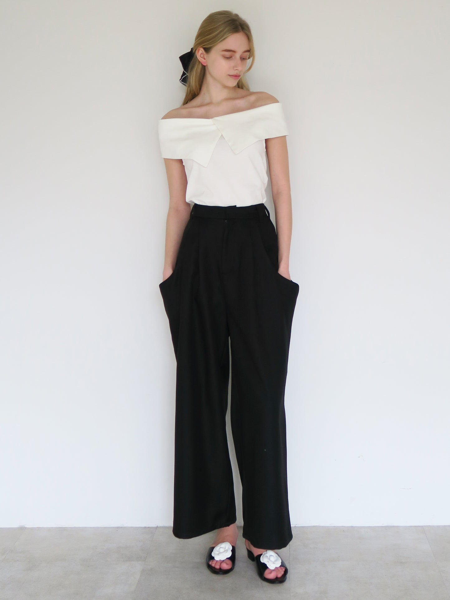 big collar off shoulder tops