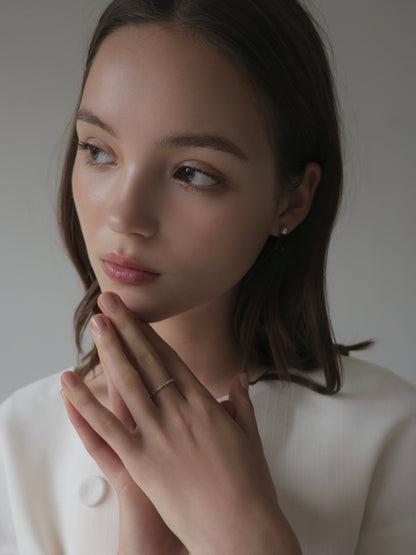 [ SAMPLE SALE ] slim sparkle ring
