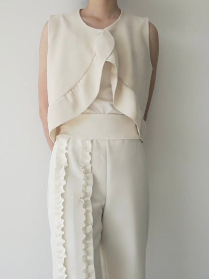 sleeved cape vest