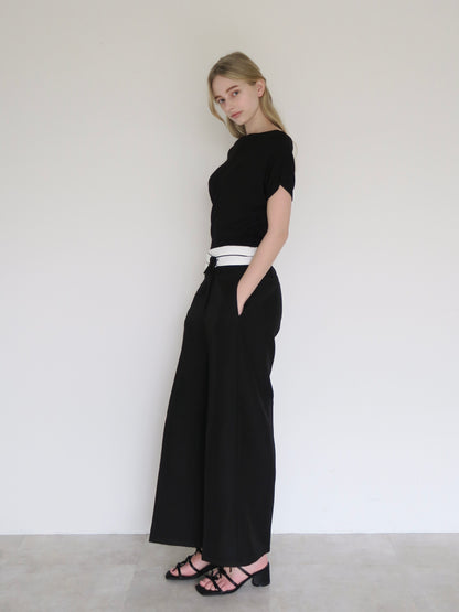 asymmetry belt wide slacks