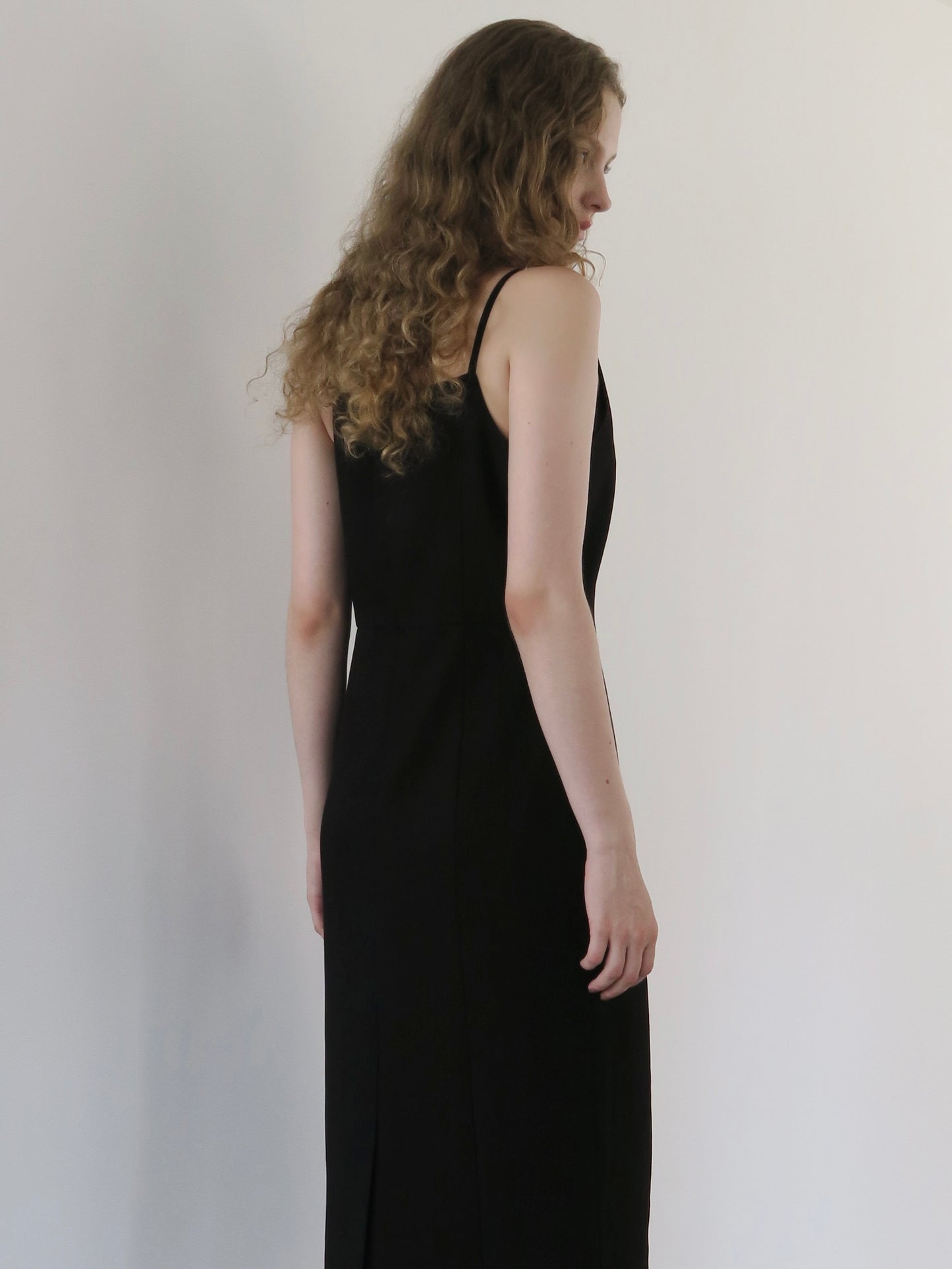 slim line slip dress