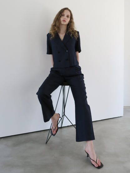 linen short sleeve set up