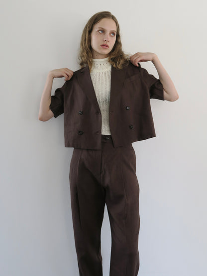 linen short sleeve set up