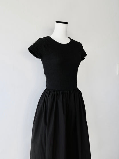 back open  shirring dress