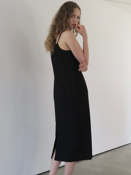 slim line slip dress