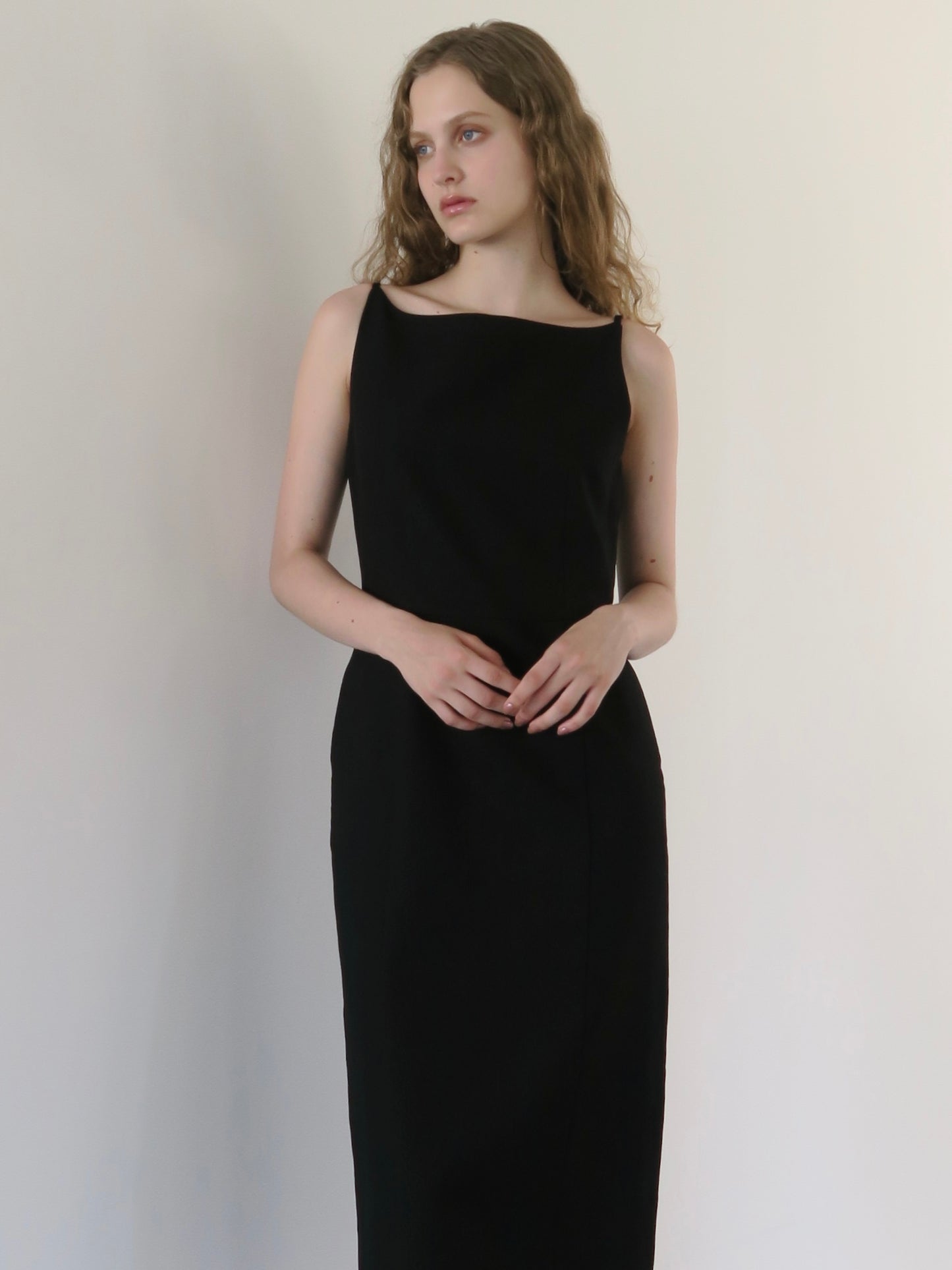 slim line slip dress