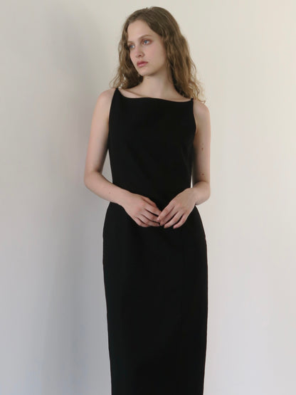 slim line slip dress