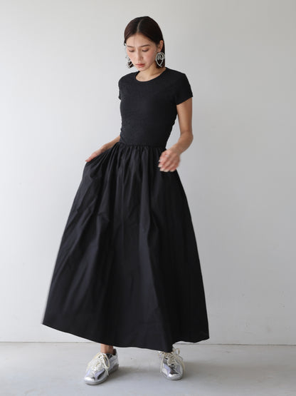 back open  shirring dress