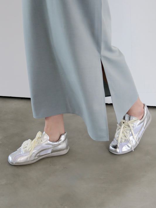 ribbon mirror sneakers
