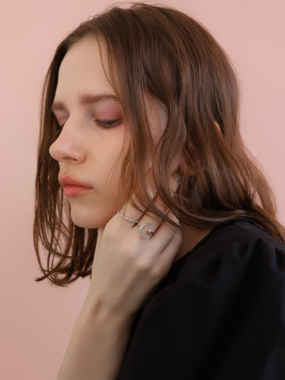 [ SAMPLE SALE ] slim sparkle ring