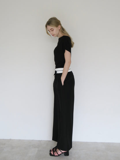 asymmetry belt wide slacks