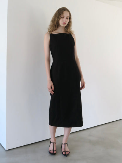 slim line slip dress