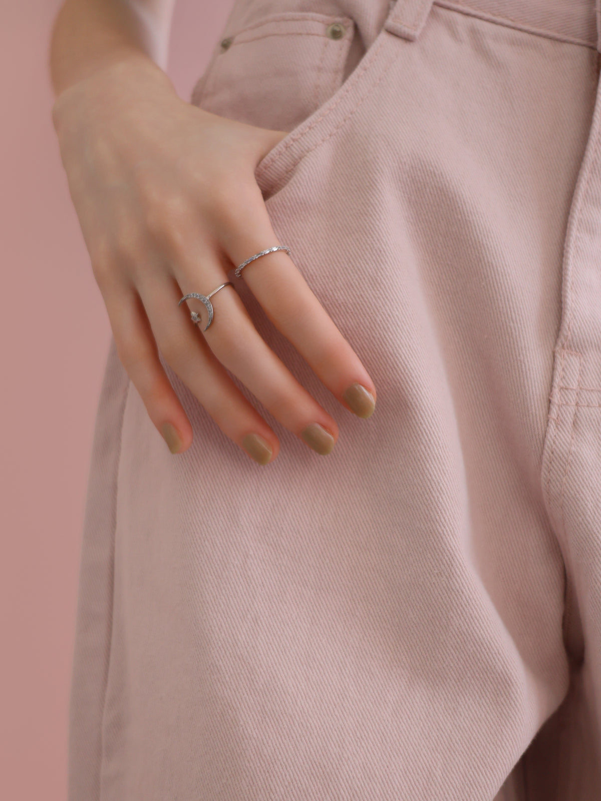 [ SAMPLE SALE ] slim sparkle ring
