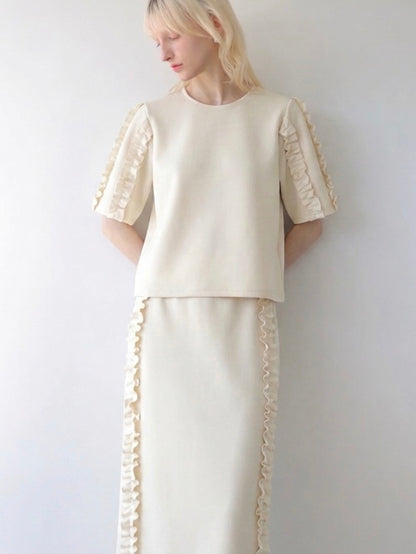 [ SAMPLE SALE ] frill sleeves pullover