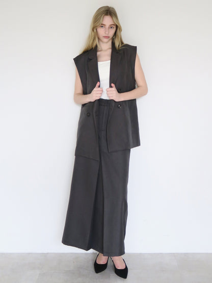 [ SAMPLE SALE ] long tailored gilet