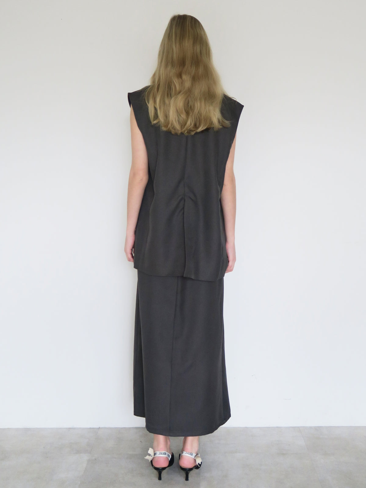 [ SAMPLE SALE ] front tuck wide skirt
