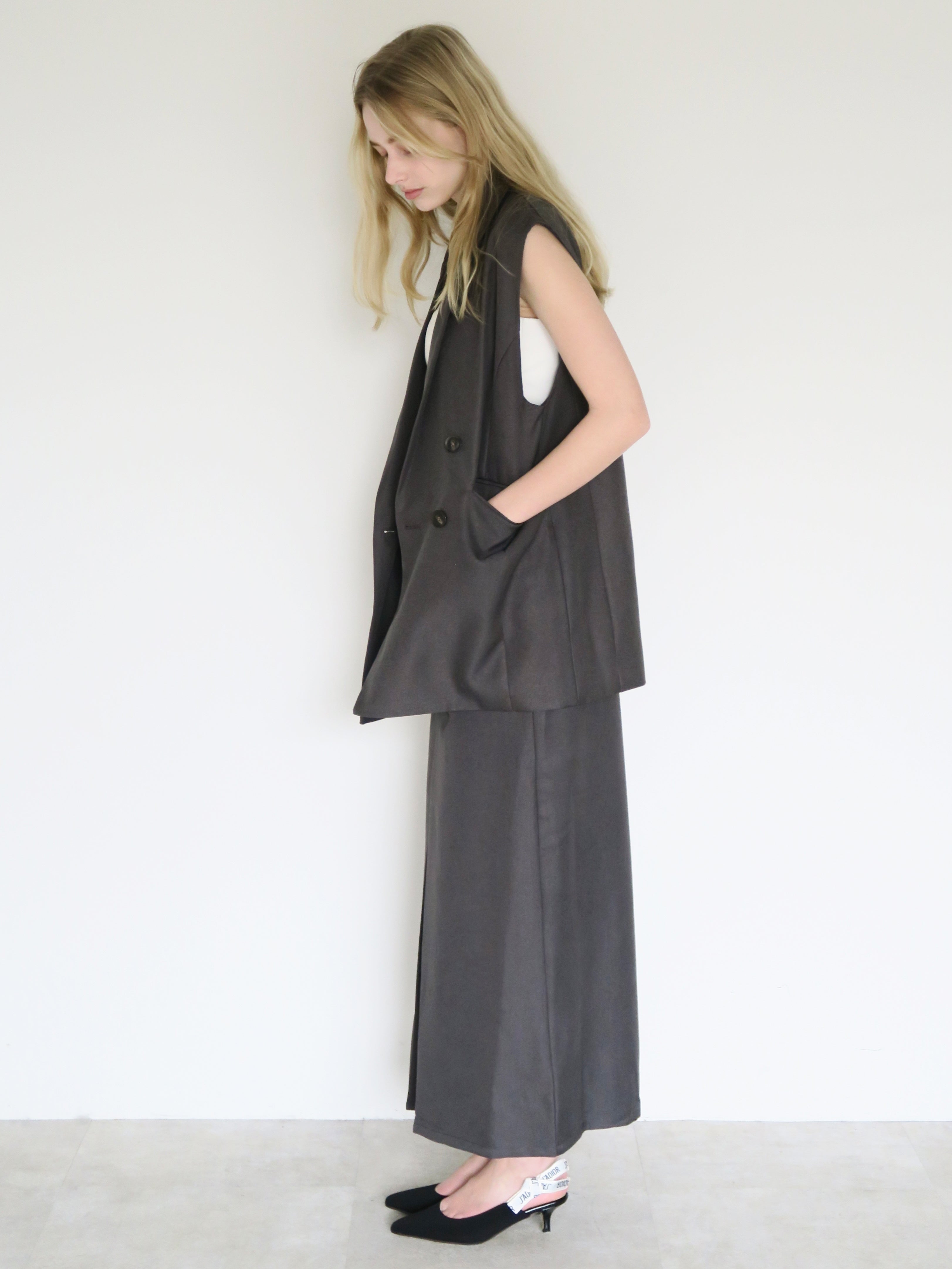 front tuck wide skirt – swane