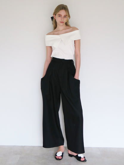 big collar off shoulder tops