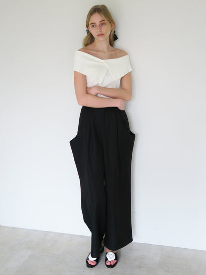 big collar off shoulder tops