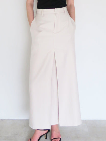 [ SAMPLE SALE ] front tuck wide skirt
