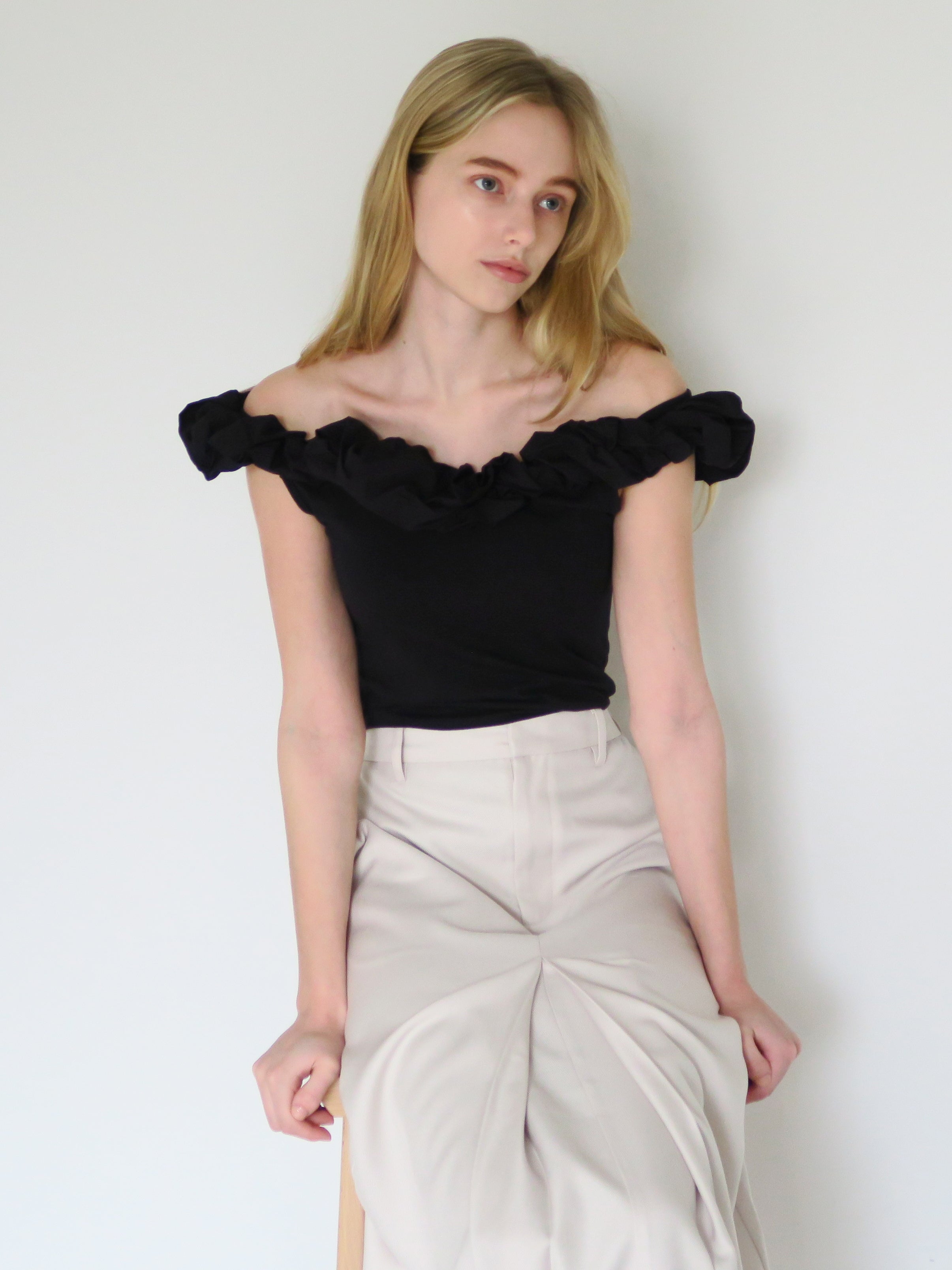 front tuck wide skirt – swane