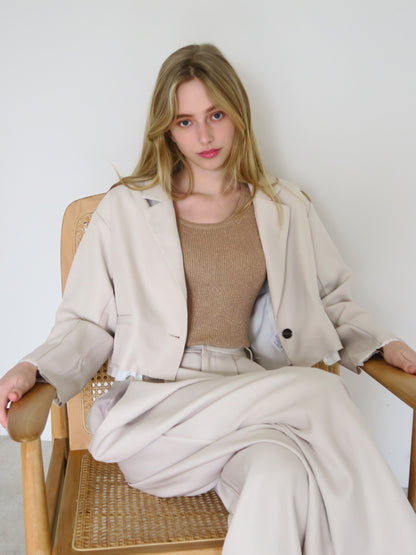 [ SAMPLE SALE ] cutoff cropped jacket