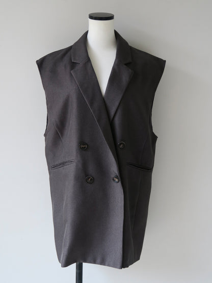 [ SAMPLE SALE ] long tailored gilet